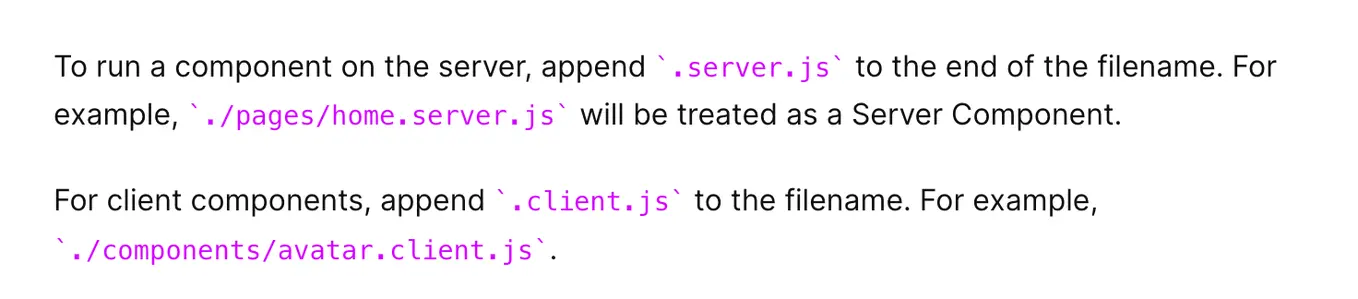 server - client components