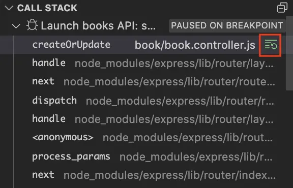 node js launch configurations console log debug app js