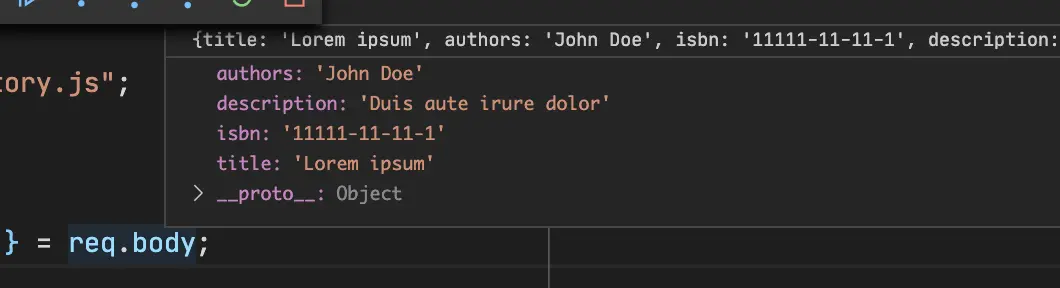 node js type node request launch during debug session