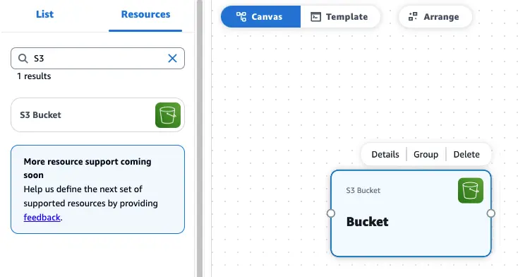 s3 configuration screenshot