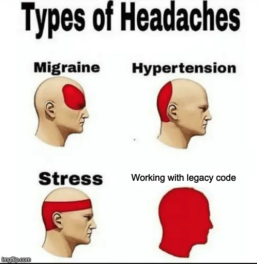 types of headaches meme
