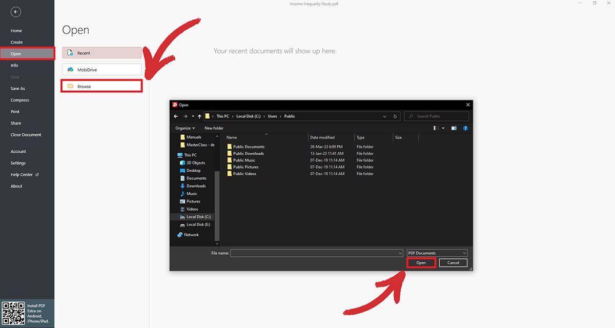 Convert PDF to image Choose the file you want to convert