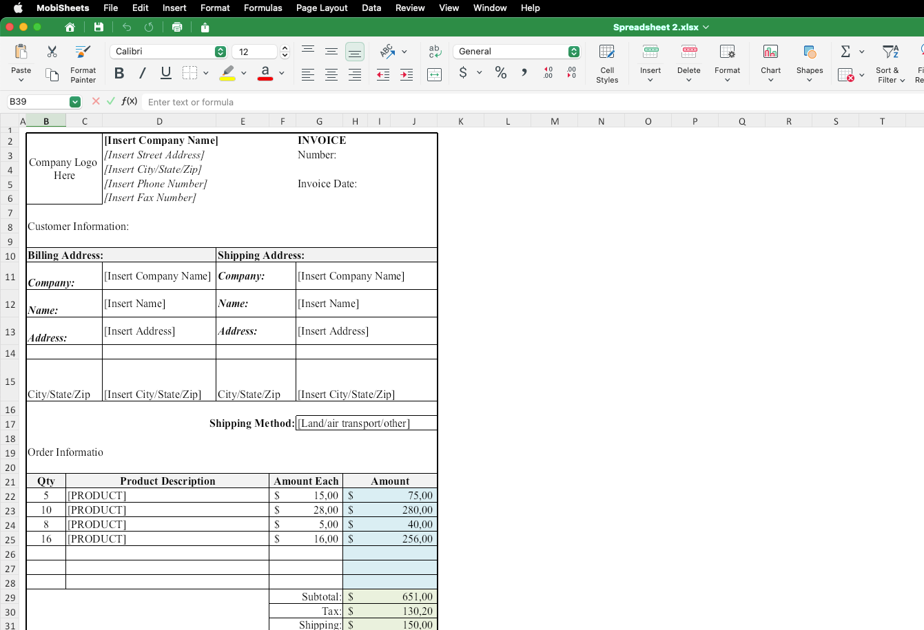 中小企業の成功のための最高の無料会計スプレッドシートテンプレート, image size:1341x915