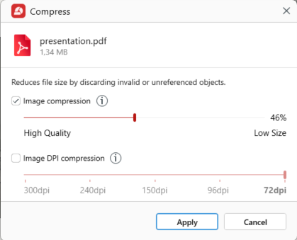 How to compress a PDF: a practical 2026 guide Click Apply to compress your PDF