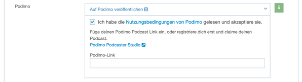 Podimo Link und Podcasters