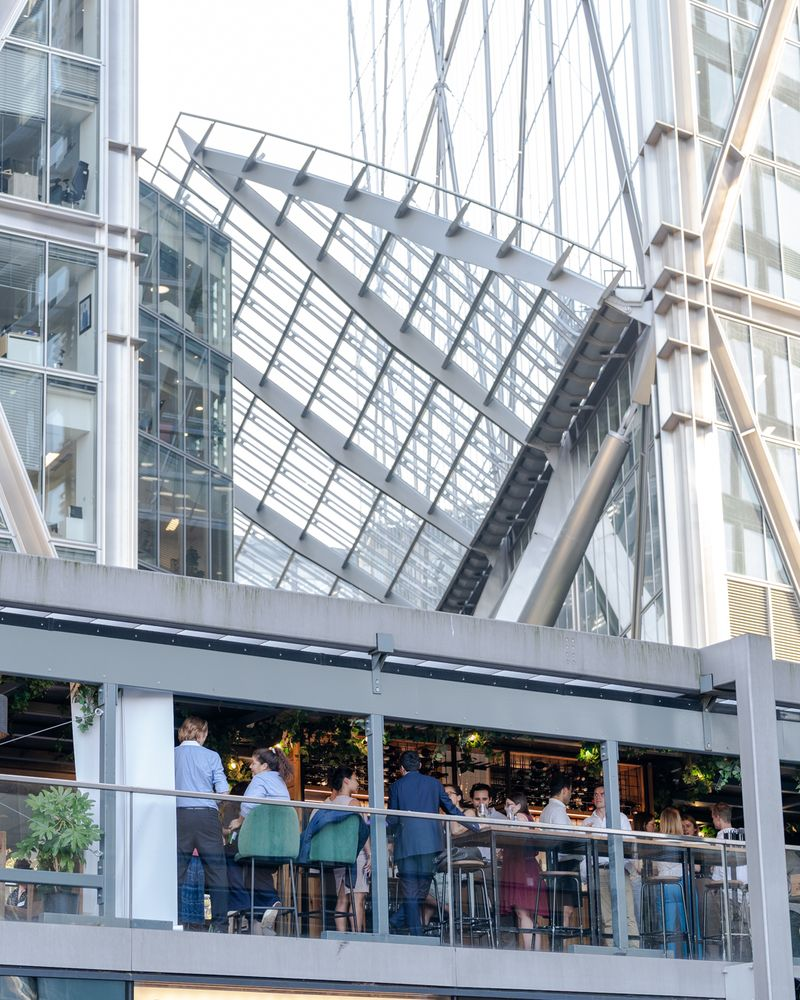 Rooftop venue hosting Green Project's happy hour networking event during London Climate Action Week