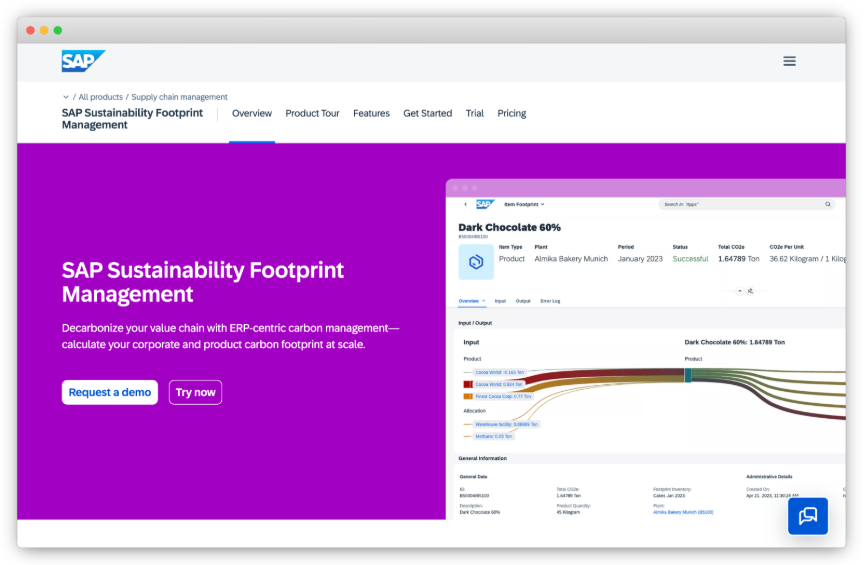 SAP Sustainability Footprint Management