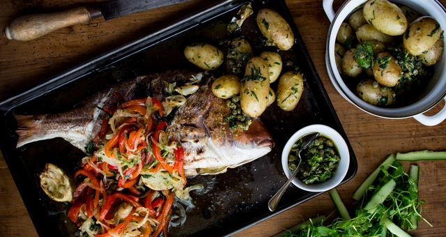 Cooked Snapper Meal