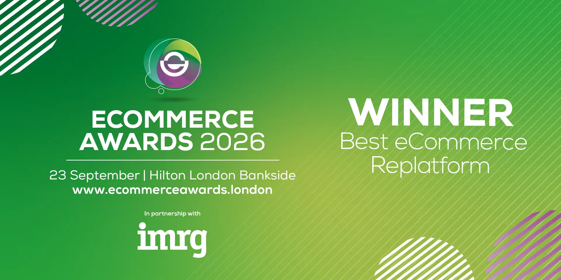 eCommerce Awards 2026 winner — Best eCommerce Replatform