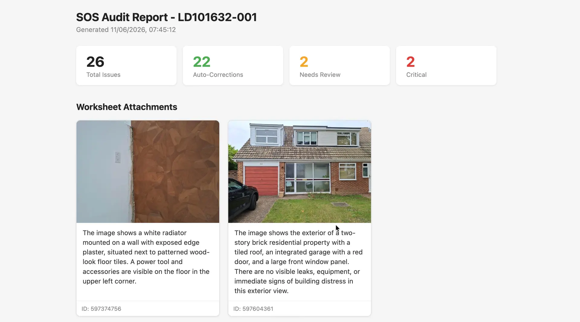 AI-Powered Report Auditing