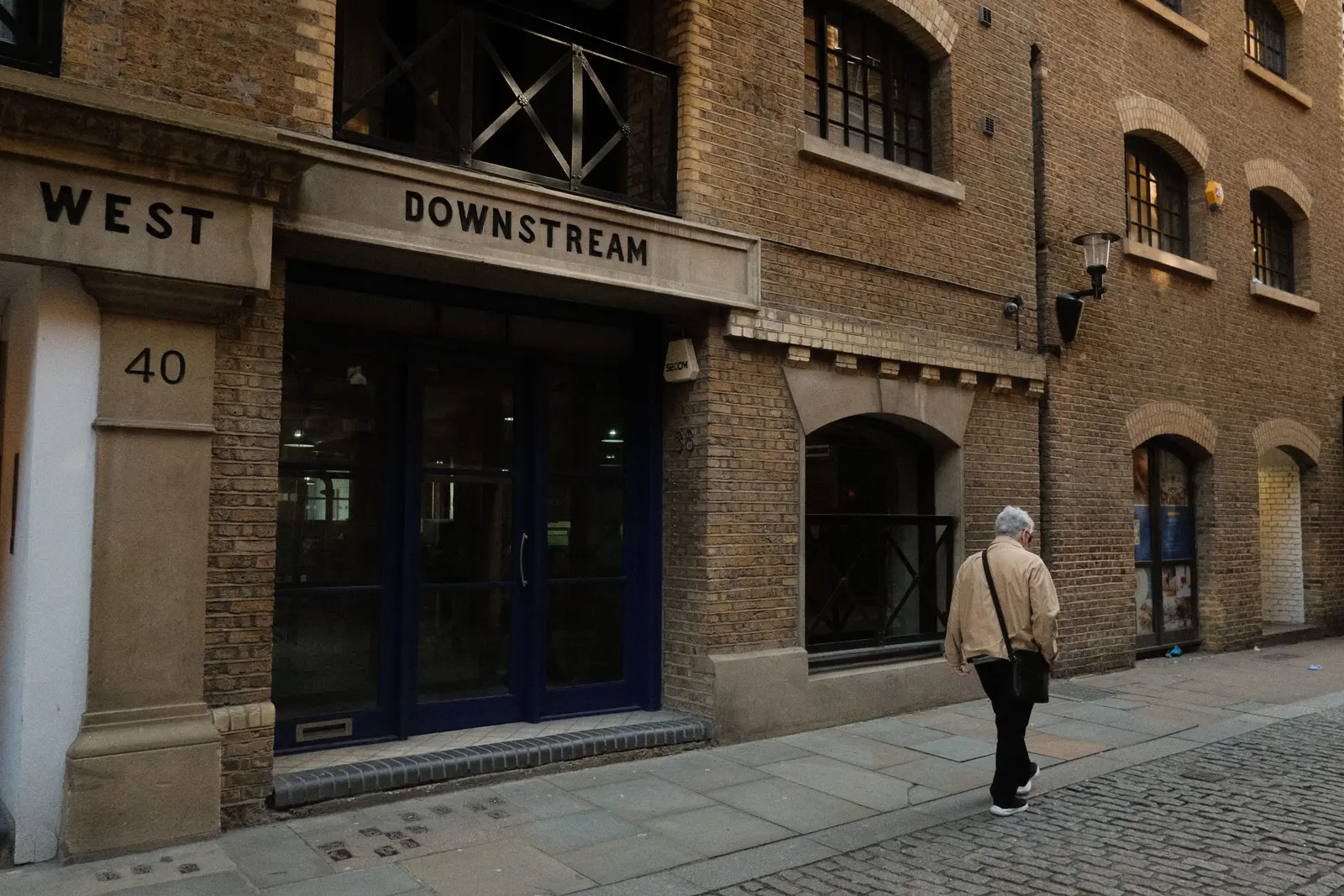 The entrance to the Tom&Co studio building on Shad Thames