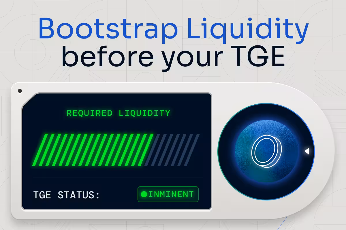 Don’t Let Your Token Drown: How to Bootstrap Liquidity before your TGE