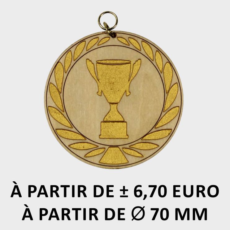 Médailles en bois