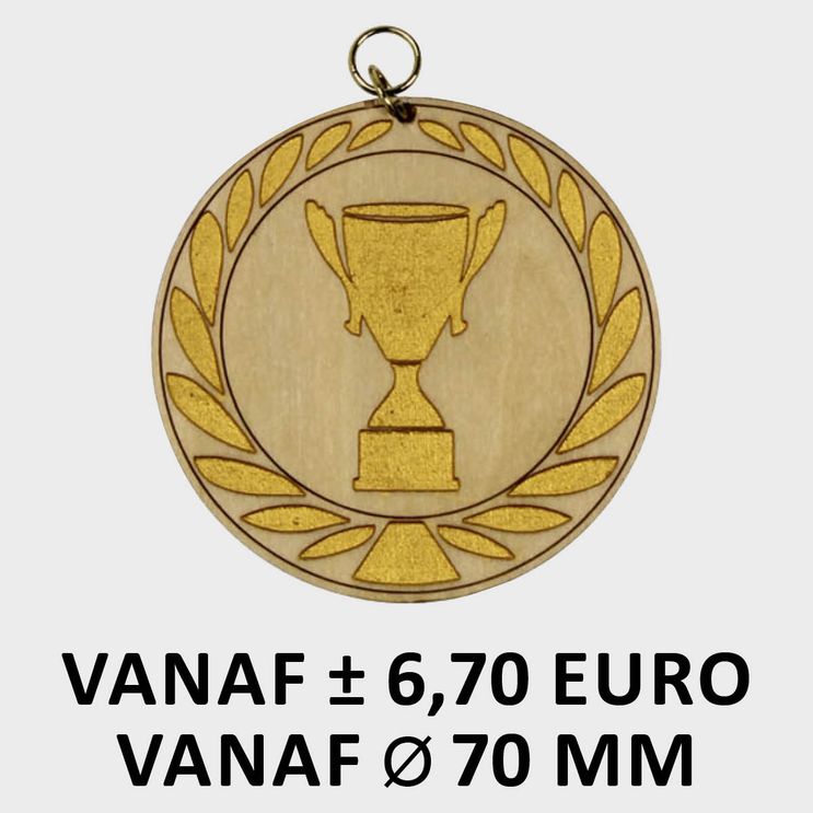 Houten medailles