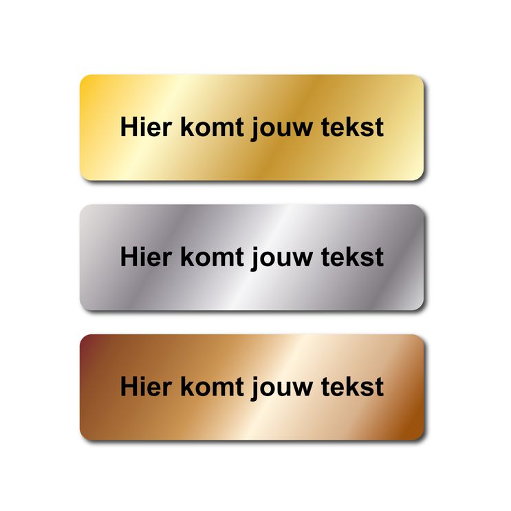 Tekstlabels trofeeën