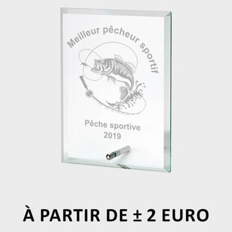Trophées verre gravés