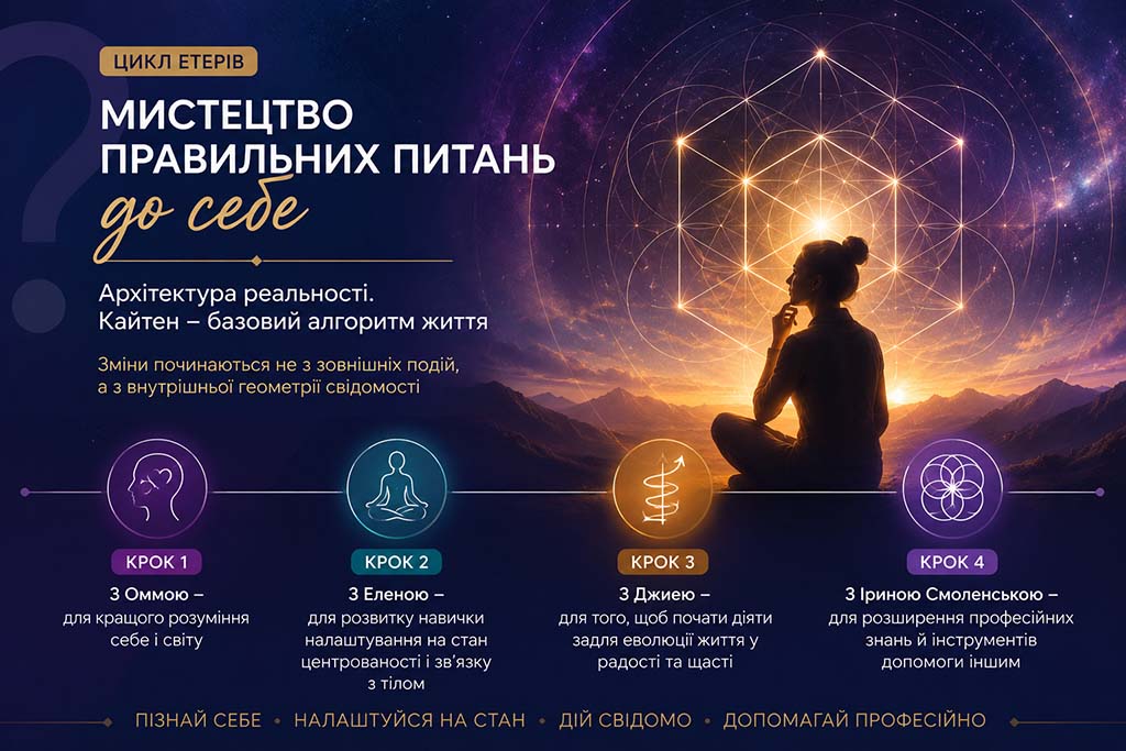 Мистецтво правильних питань до себе. Частина 1
