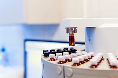 Automated laboratory instrument used in oligonucleotide therapeutics development and analysis.