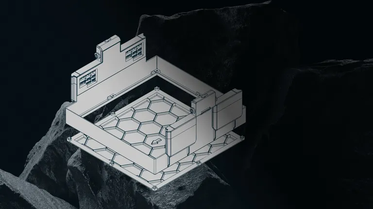 Drone customization | DeltaQuad Evo | 3D visualisation of drone customization payload section