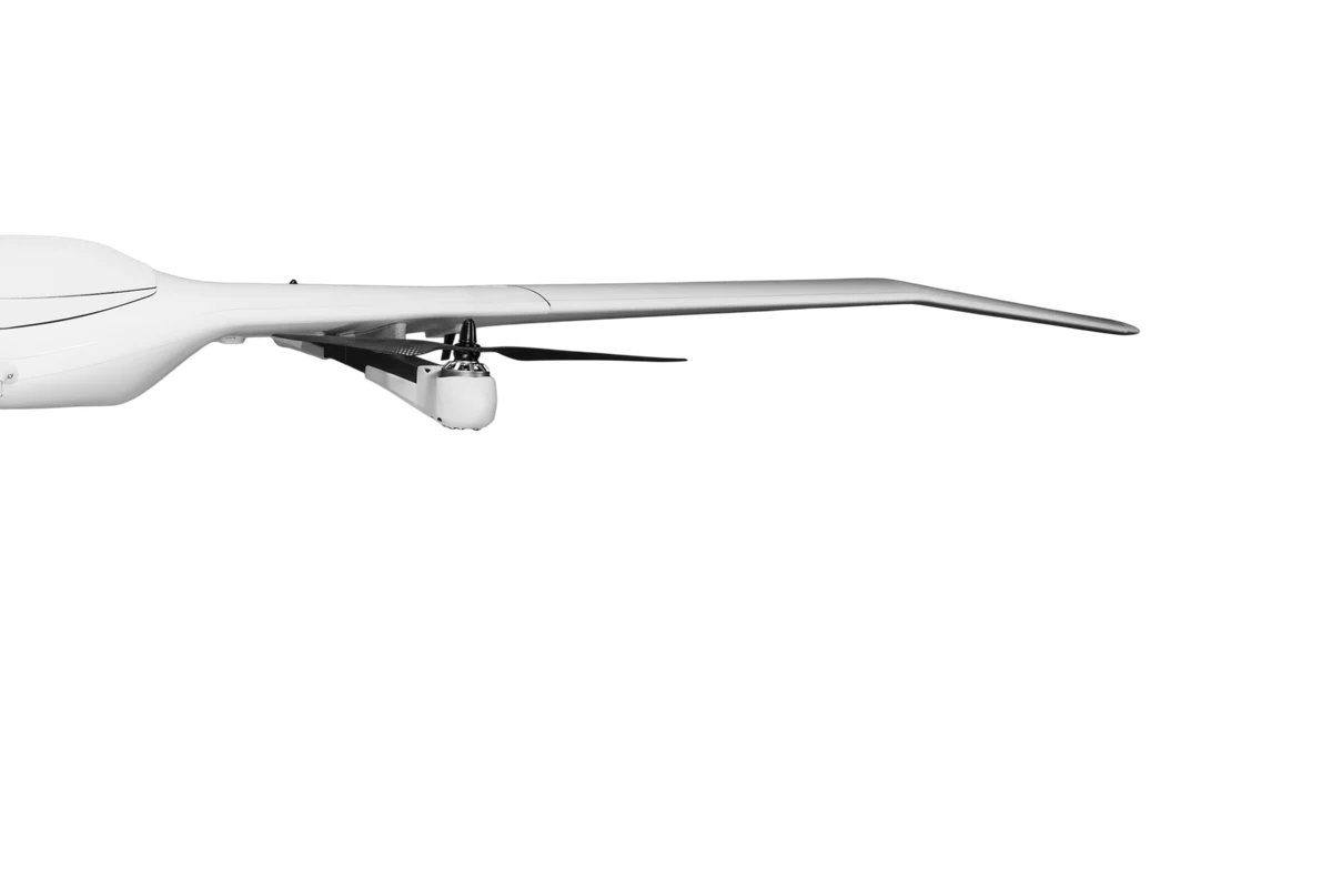 Commercial drone Drones for Commercial Use | DeltaQuad Evo Enterprise | Half shot of the front view of a drone