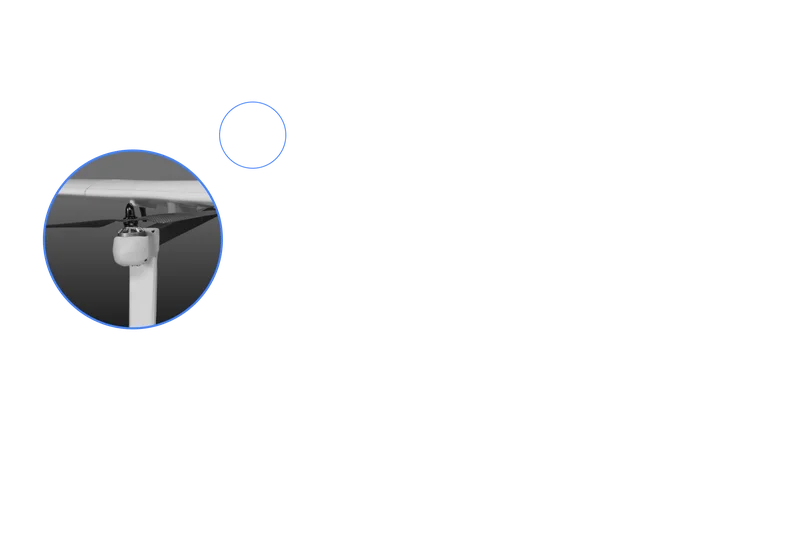 Commercial drone Drones for Commercial Use | DeltaQuad Evo Enterprise | Close up of drone wings