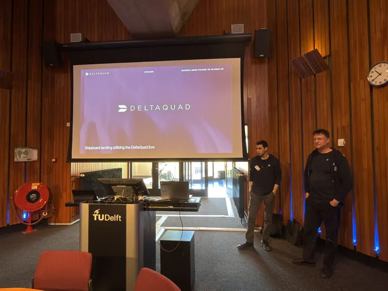 DeltaQuad Brings Shipboard Landing Challenge to TU Delft