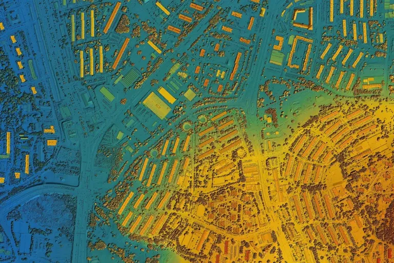 Drone GIS mapping Drones for GIS mapping | DeltaQuad Evo Enterprise | Colored geospatial data