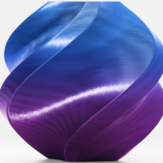 Silk Multi Aurora Purple filament sample