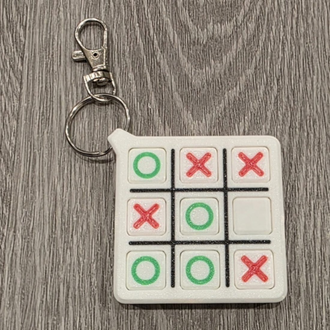 Tic Tac Toe Keychain printed by TKA Custom Printing