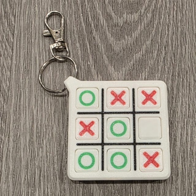 Tic Tac Toe Keychain printed by TKA Custom Printing