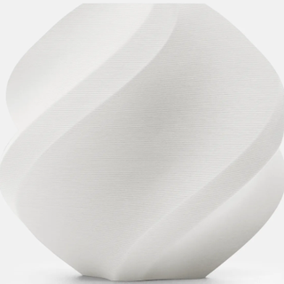 Matte Ivory White filament sample