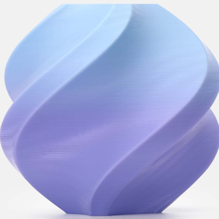 Gradient Blueberry Bubblegum filament sample