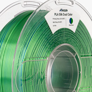 Amolen Silk Dual Blue Green filament sample