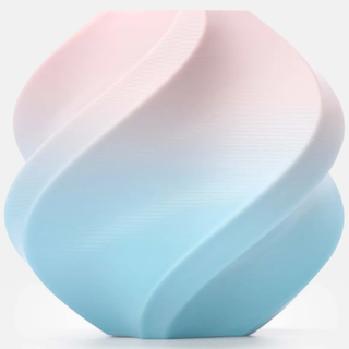PLA Gradient Cotton Candy Cloud filament sample