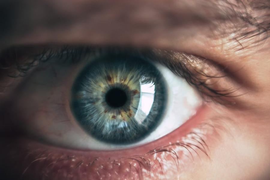 Close up of someone's eye.