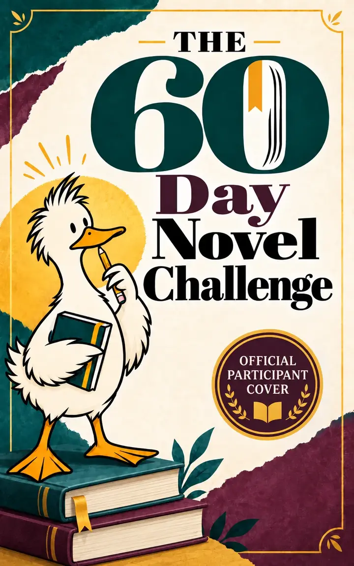The 60 Day Novel Challenge: M. Dash the duck with a pencil and a notebook. Plan. Write. Finish.