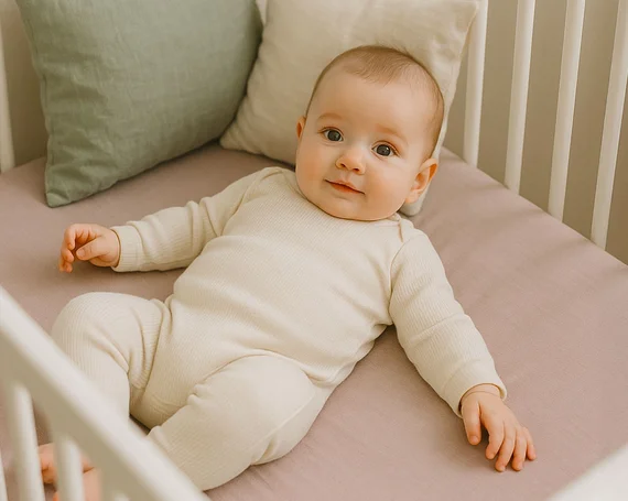 Kissen im Kinderbett