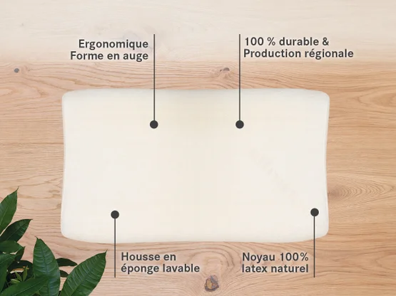 Particularités de l'oreiller ergonomique Sana-Vario 2