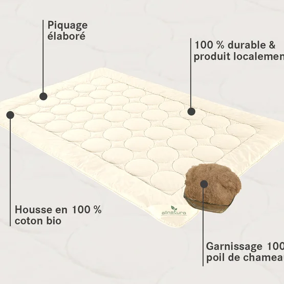 Avantages de la couette légère en poil de chameau Cammello