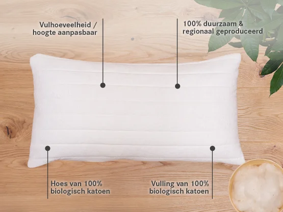Voordelen van het katoenen hoofdkussen Cotona-Medicott