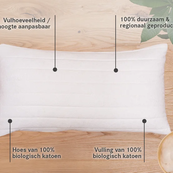 Voordelen van het katoenen hoofdkussen Cotona-Medicott