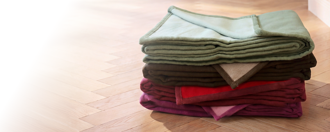 Couverture moelleuse en coton bio - « Cotona-Double » désormais disponible dans de nouveaux coloris