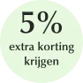 Krijg een extra 5% korting