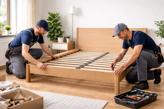 Aufbauservice für Betten, Kleiderschränke und Regale