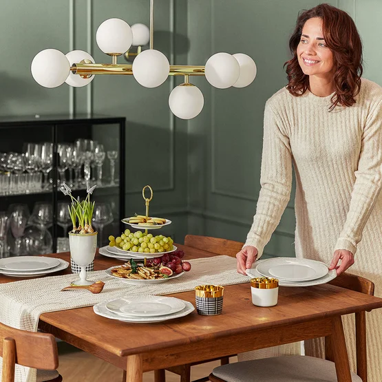 Eettafel "Serea" van allnatura – mid-century charme voor gezellige momenten