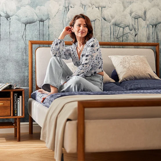 Gestoffeerd bed "Serea" van allnatura – comfort in zijn mooiste vorm