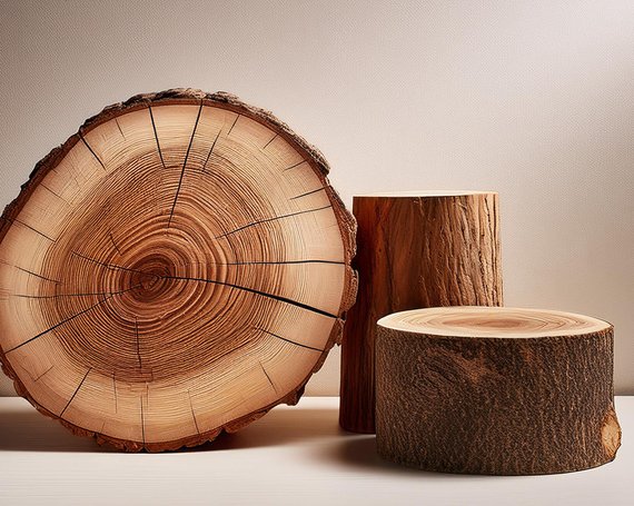 Holzstamm als Ausgangsstoff der Lyocell-Herstellung