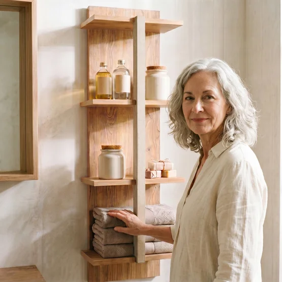 Wandplank Ivora uit massief wilde eik