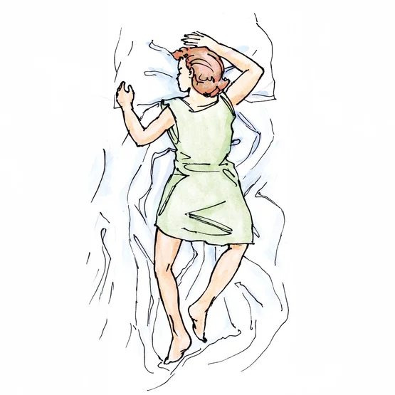 Schlafen auf dem Bauch