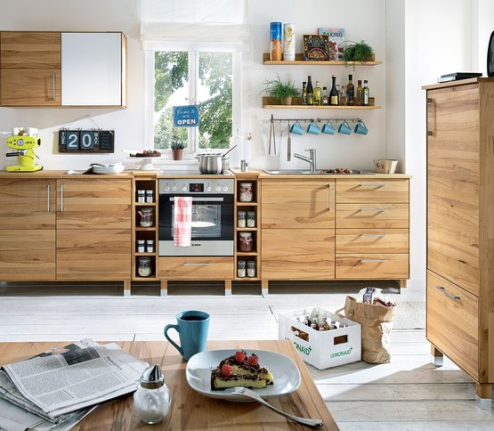 Massief houten keuken Culinara van allnatura, combinatie-idee 01